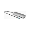 I-TEC USB-C metall nano dokk 2x HDMI 1x USB-C video 1x GLAN 1x audio/mikrofon 1x SD/microSD 1x USB 3