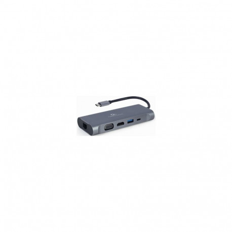 Gembird USB Type-C Multi-Port Adapter + Card Reader