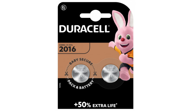 Duracell battery CR2016 2pcs