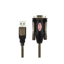 UNITEK Y-105A serial cable Black 1.5 m USB Type-A DB-9