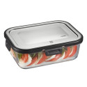 GEFU MILO Rectangular Container 1 L Grey, Transparent 1 pc(s)