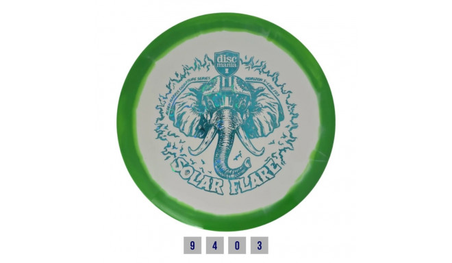 Discgolf DISCMANIA Fairway Driver S-LINE FD3 SOLAR FLARE White/Green 9/4/0/3
