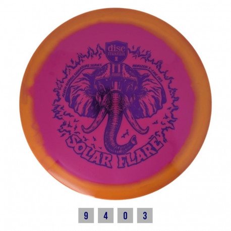 Discgolf DISCMANIA Fairway Driver S-LINE FD3 SOLAR FLARE Pink/Orange 9/4/0/3