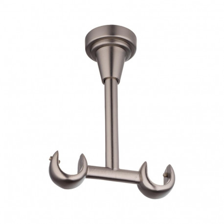 CURTAIN ROD BRACKET CEILING D16 MAT CHR