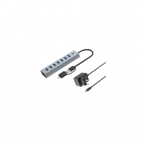 Conceptronic HUBBIES21GP 7-Port USB 3.0 Hub with Power Adapter, 5Gbps, USB-A x 7