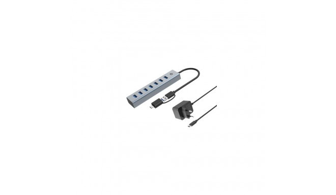 Conceptronic HUBBIES21GP 7-Port USB 3.0 Hub with Power Adapter, 5Gbps, USB-A x 7