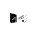 Conceptronic HUBBIES21GP 7-Port USB 3.0 Hub with Power Adapter, 5Gbps, USB-A x 7