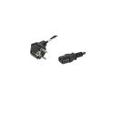 Lanberg CA-C13C-10CC-0018-BK power cable Black 1.8 m C13 coupler CEE7/7