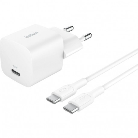 Belkin BOOST Charge 25W USB-C valge Cha.PD/PPS 1m C. WCA012kq1MWH-B6