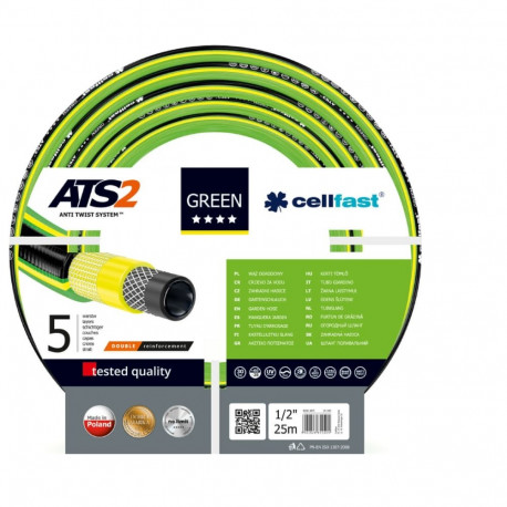 Irrigation hose GREEN, 5 layers, 1/2'' 25 m