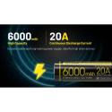 BATTERY RECH. LI-ION 3.6V/6000MAH NL2160HPI NITECORE