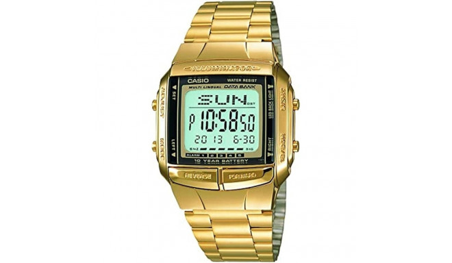 Meeste Kell Casio DATABANK Kuldne (Ø 38 mm)