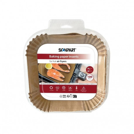 Küpsetuspaberid kuumaõhufritüürile 20x20cm Scanpart 2910070005
