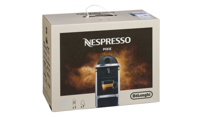 DeLonghi Nespresso Pixie EN127.S, capsule machine (silver/black)