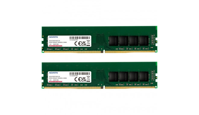 ADATA DDR4 - 16GB - 3200 - CL - 22 (2x 8 GB) dual kit, RAM (green, AD4U32008G22-DTGN, Premier)