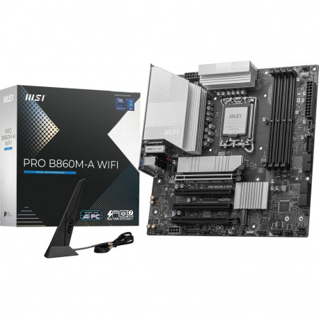 MSI PRO B860M-A WIFI - Socket 1851 - motherboard (black/silver)