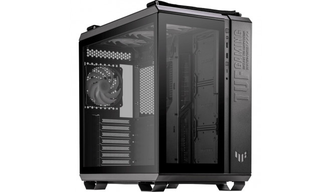 ASUS TUF GAMING GT502 PLUS , Tower case (black, Tempered Glass x 2)