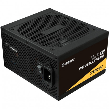 Revolution toiteplokk D.F.12 750W 1x 12-Pin GPU-pistik 3x PCIe kaablijuhtimine, must