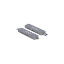 DeLOCK M.2 PCIe SSD with USB-C + Type-A St - External housing