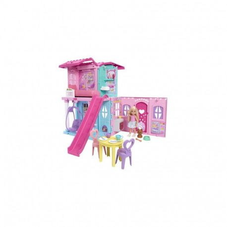 Barbie Chelsea Family & Friends Pop-Up House Playset & Doll