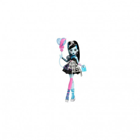 Monster High Scary Sweet Birthday Frankie Stein Doll in Party Dress with Balloon & Gift