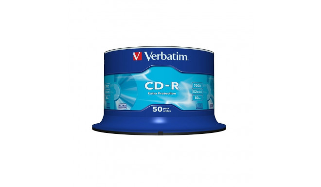 VERBATIM CD-R 700MB 52X EXTRA PROT. CAKE*50 43351