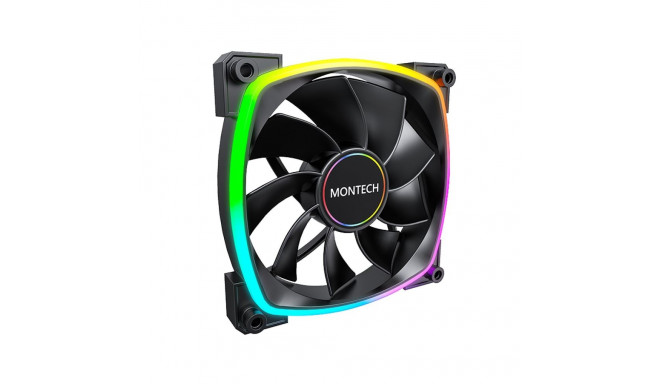 Montech RX140 PWM arvutikorpuse ventilaator 14 cm must 1 tk