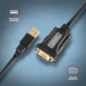Axagon ADS-1PQN USB-A 2.0 - serial RS-232 DB9-M FTDI adapterkaabel 1,5 m - adapter - digitaalne/andm