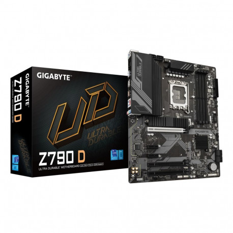 GIGABYTE Z790 D Motherboard - Supports Intel Core 14th Gen CPUs, 12+1+１ Phases Digital VRM, up to 76