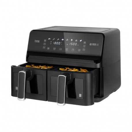 Frytkownica beztłuszczowa TEESA AIR FRYER DUAL POT XXL 8L 2700W