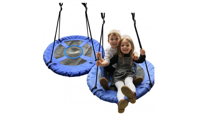 Huśtawka Ogrodowa Bocianie Gniazdo Dla Dzieci Niebieska 80cm