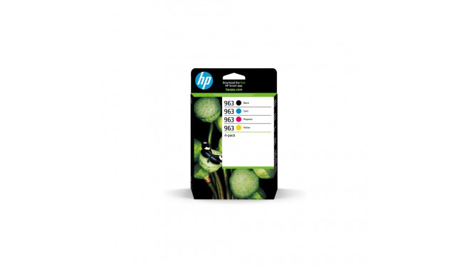 HP 963 4-pack (6ZC70AE) Ink Cartridge Multipack, BK/C/M/Y