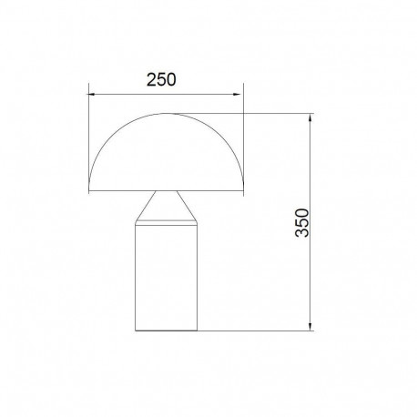 TABLE LIGHT AURAS E27 BLACK