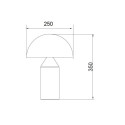 TABLE LIGHT AURAS E27 BLACK