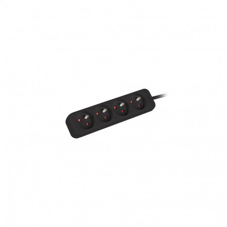 Lanberg extension cord 4-sockets 1m