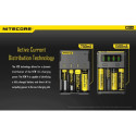 BATTERY CHARGER 4-SLOT/INTELLICHARGER NEW I4 NITECORE