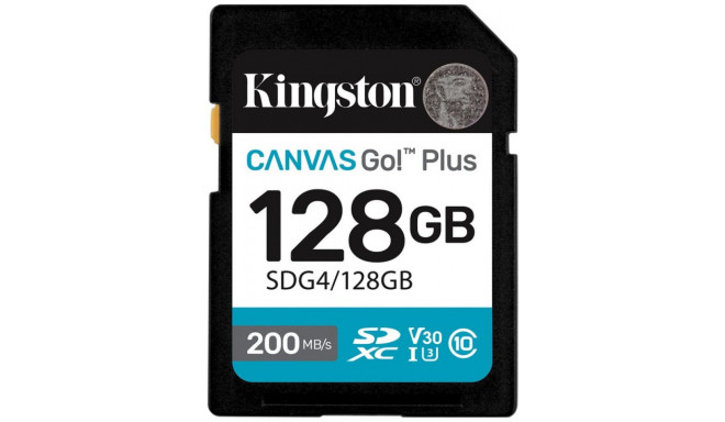 Kingston memory card SDXC 128GB Canvas Go Plus