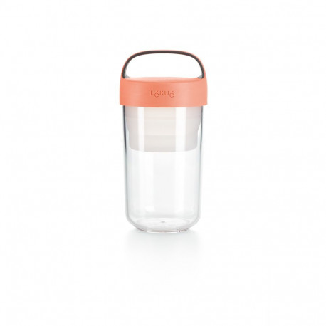 Lekue 885006 food storage container Round Jar 0.6 L Coral 1 pc(s)