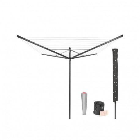 BRABANTIA rotējošs veļas žāvētājs Lift-O-Matic  50m  4 atzar.  Anthracite 290503