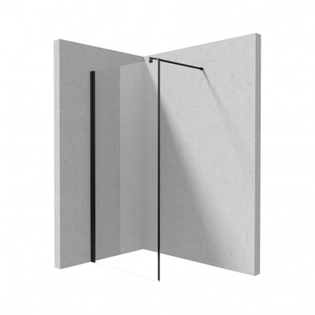 KERRIA PLUS SHOWER WALL. WHT/TRA NERO100
