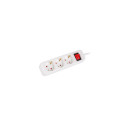 POWER STRIP LANBERG 1.5M 3X SCHUKO OUTLETS WITH SWITCH QUALITY-GRADE COPPER CABLE WHITE