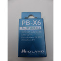Midland PB-X6 NiMH aku
