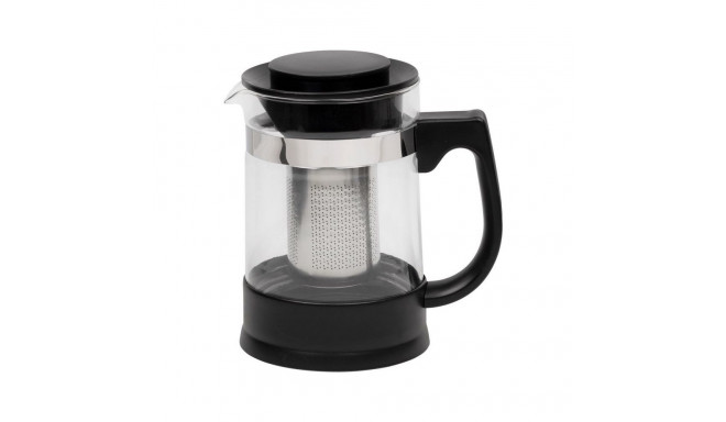 Resto Kitchenware 90512 teekann üksik teekann 950 ml must, läbipaistev