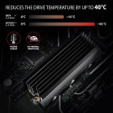 Axagon CLR-M2XL arvuti jahutussüsteem M.2 NVMe SSD, tahkisajami jahutusradiaator must 1 tk