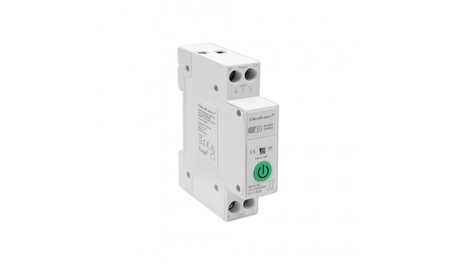 Qoltec 63A Din Rail Relay with Electricity Meter | TUYA | Wi-Fi | SMART LIFE