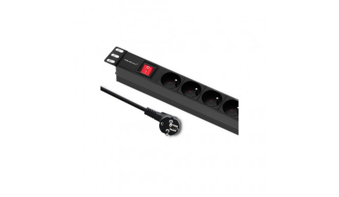 Qoltec 19" RACK PDU | 1U | 16A | 6xFRENCH | 2m