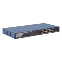 Hikvision DS-3E1318P-EI hallatav Fast Ethernet (10/100) PoE 1U sinine võrgulüliti