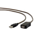 Gembird USB A/USB A M/F 5m USB kaabel USB 2.0 must
