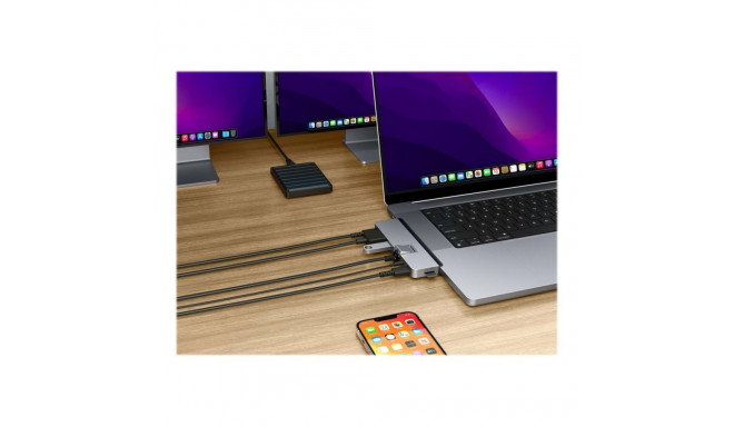 HYPER | Drive DUO PRO 7-in-2 USB-C Hub for MacBook Air/Pro 2016-2020 | Ethernet LAN (RJ-45) ports 1 