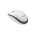 Logitech M100 Wired Mouse, 1000 DPI, White